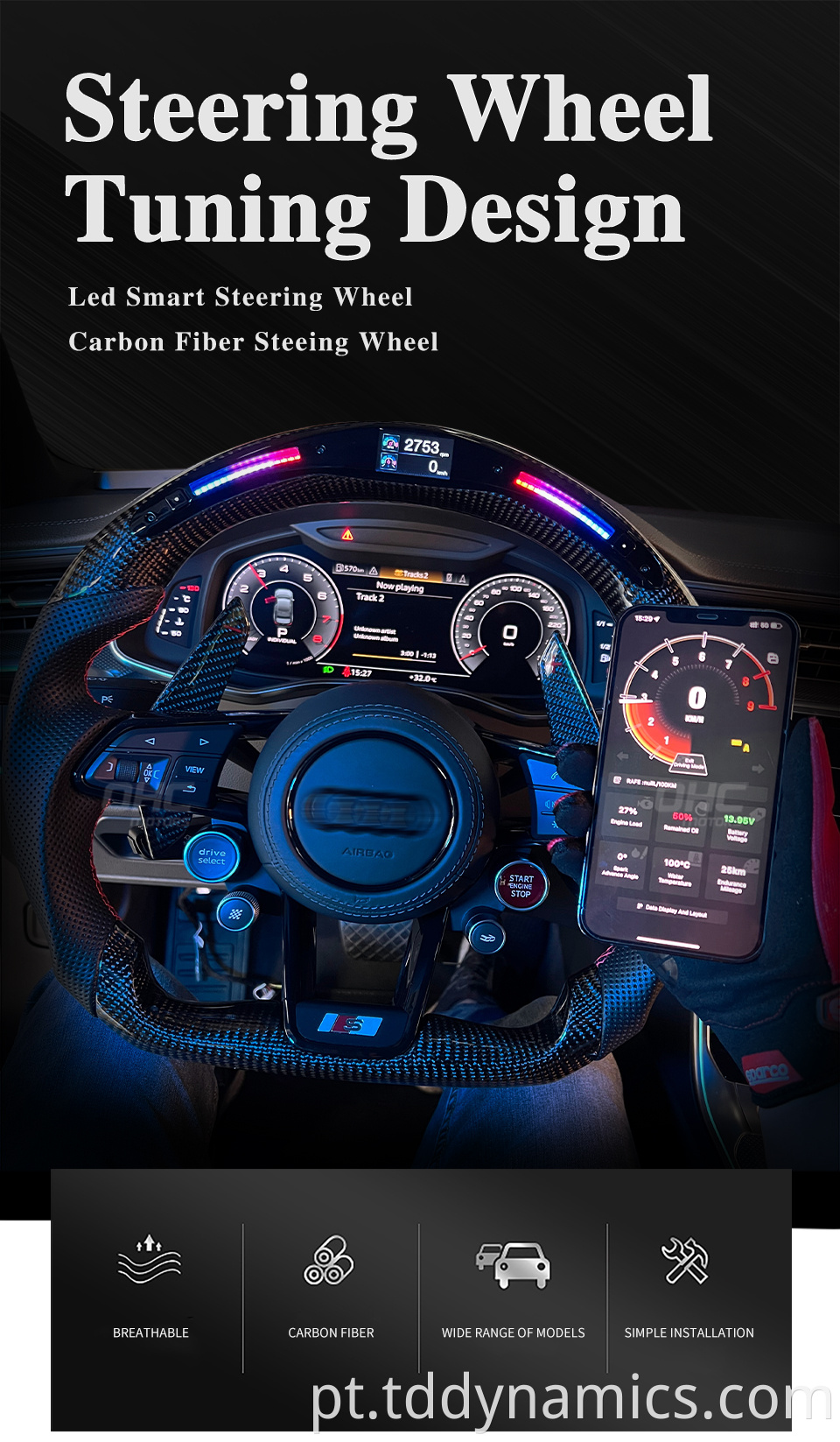 led steering wheel 